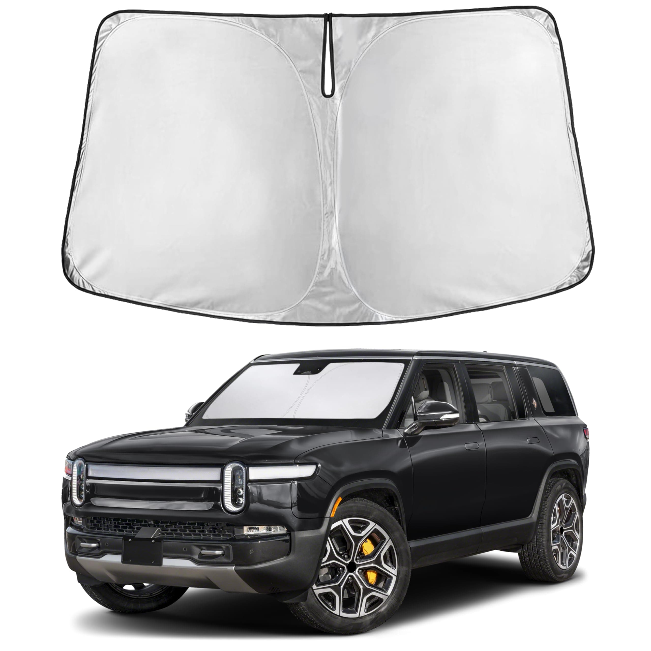EcoNour Windshield Sunshade Compatible for Rivian R1S / R1T 2022 2025 2026