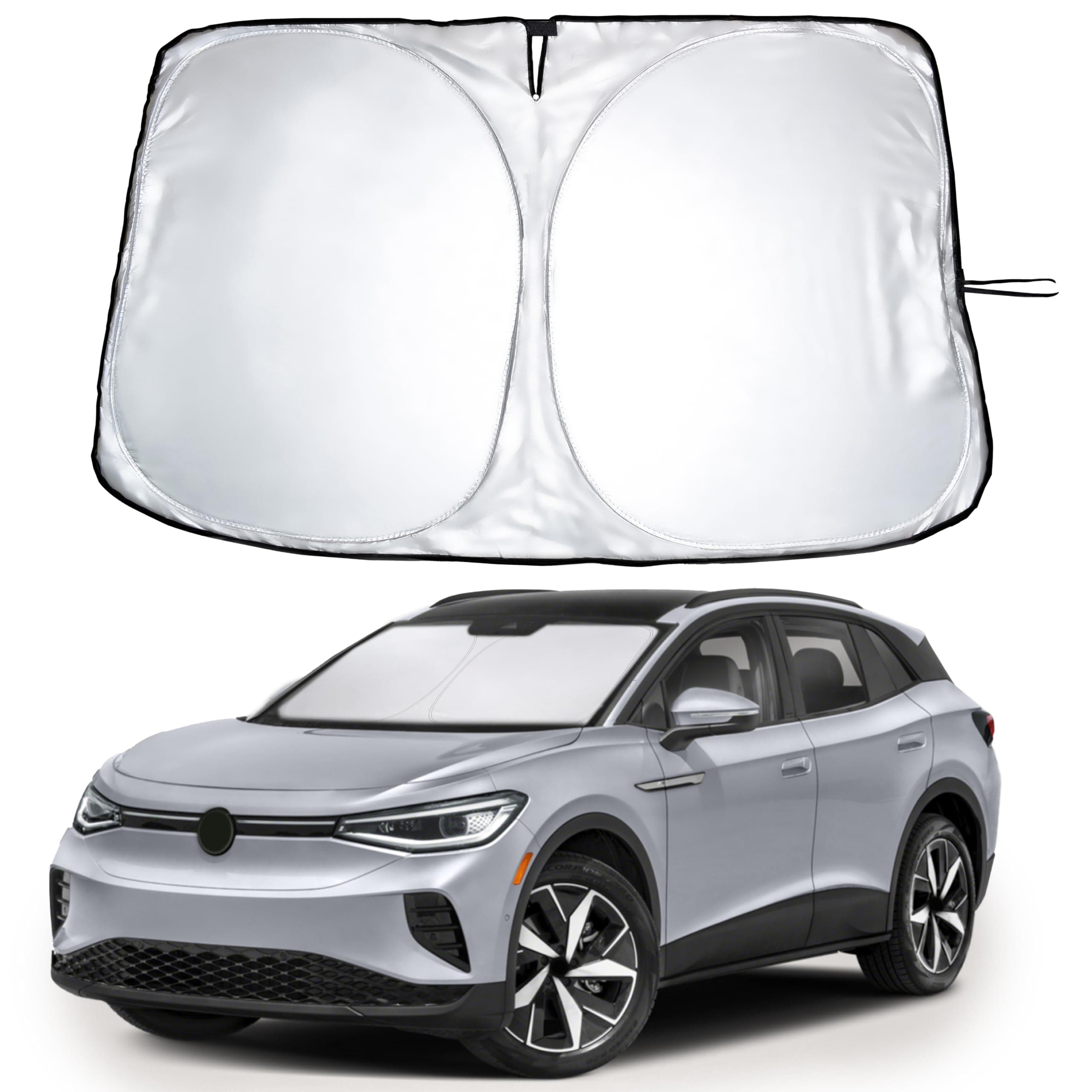 EcoNour Windshield Sun Shade Compatible for Volkswagen VW ID.4 2021–2026