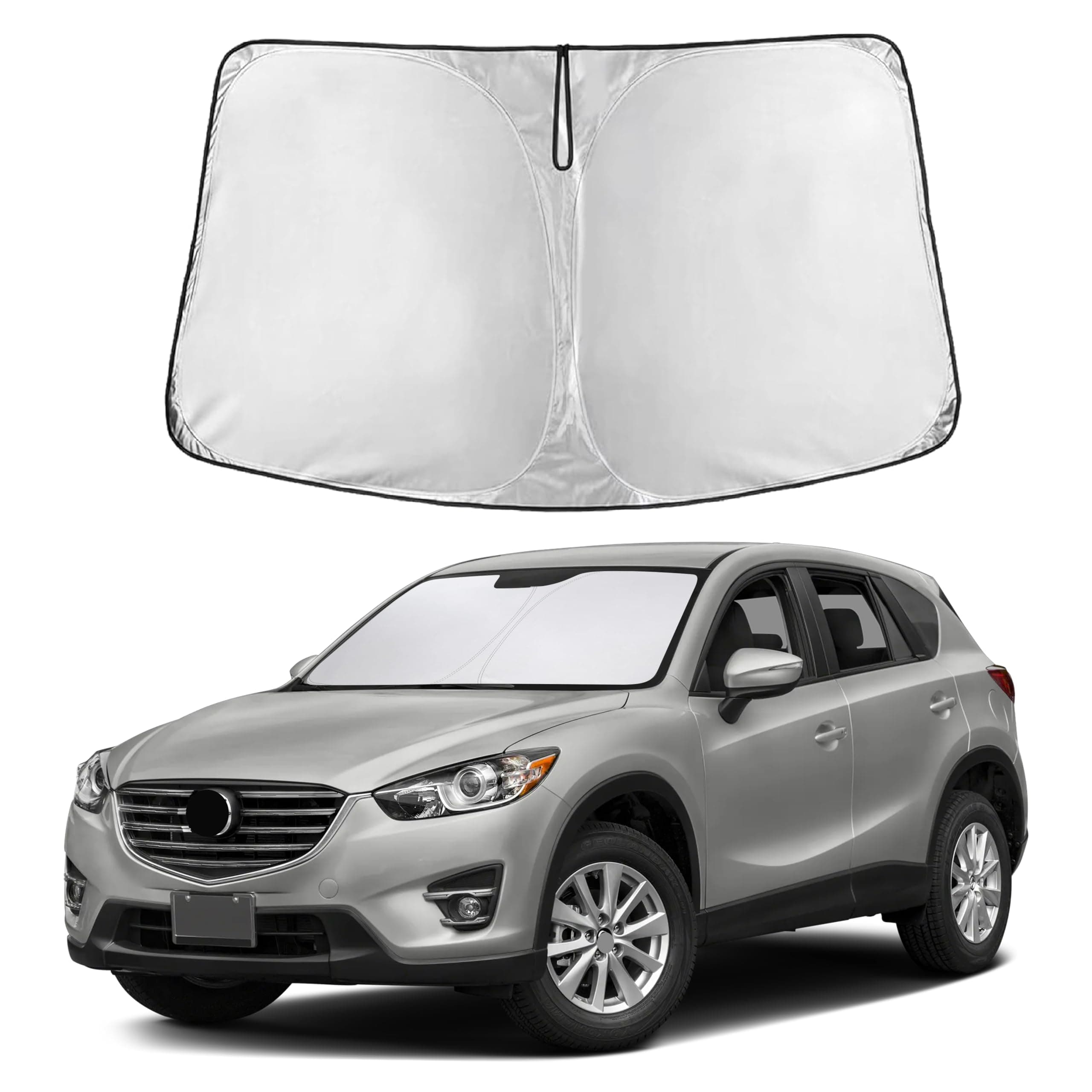 EcoNour Windshield Sunshade Compatible for Mazda CX-5 2013-2014 2015 2016