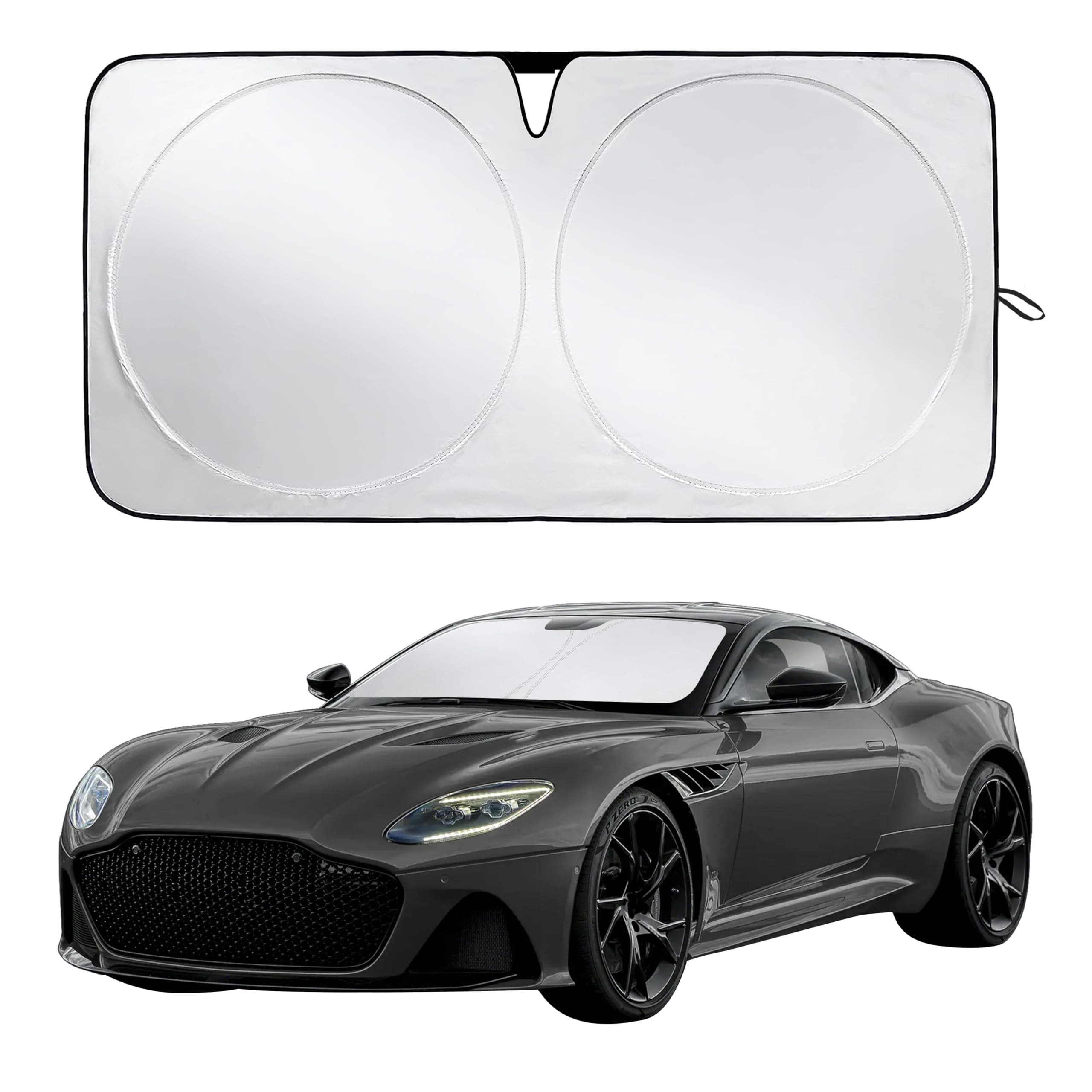 Econour Windshield Sunshade Compatible for Aston Martin DBS 2008-2020, 2021