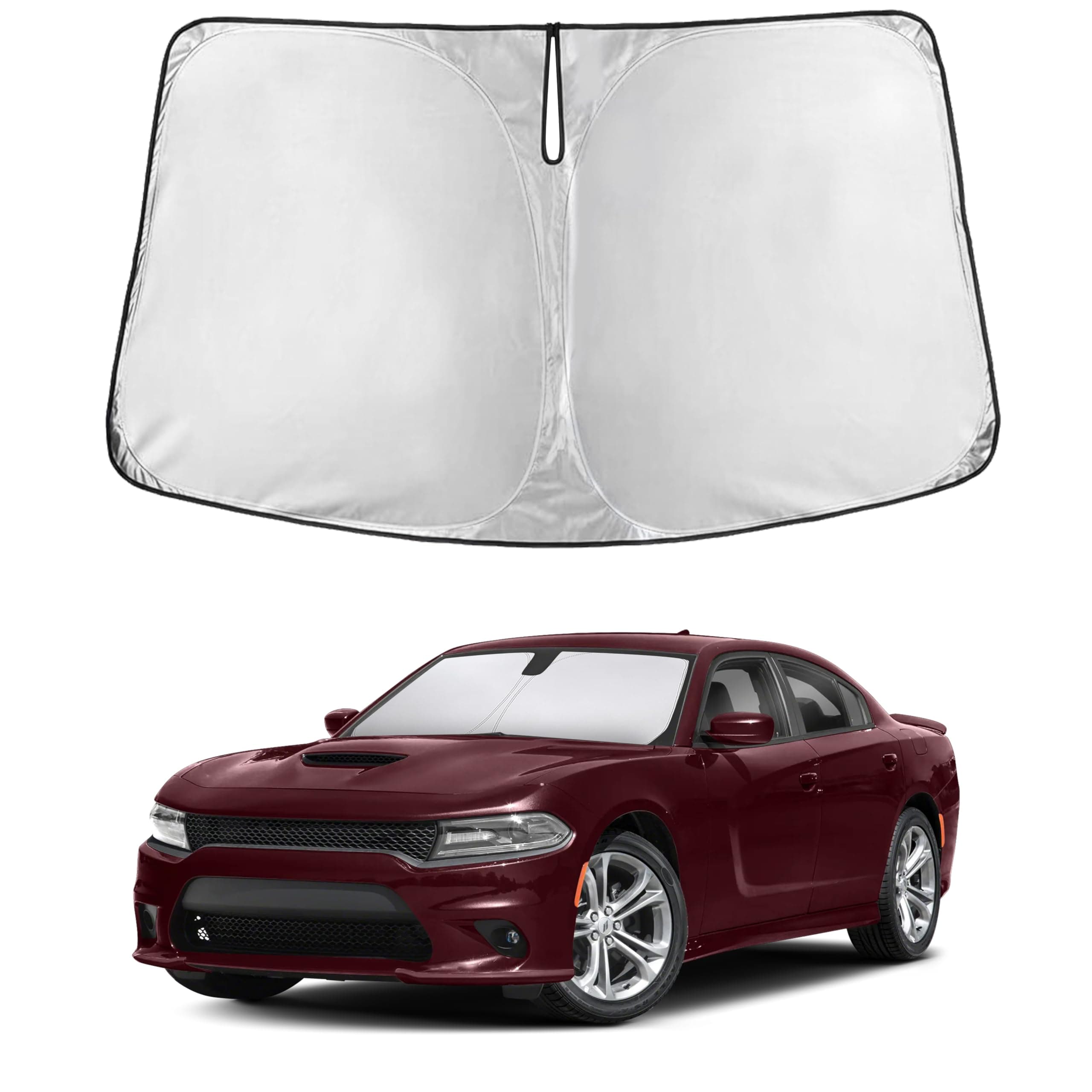 EcoNour Windshield Sunshade Compatible for Dodge Charger 2011-2022 2023
